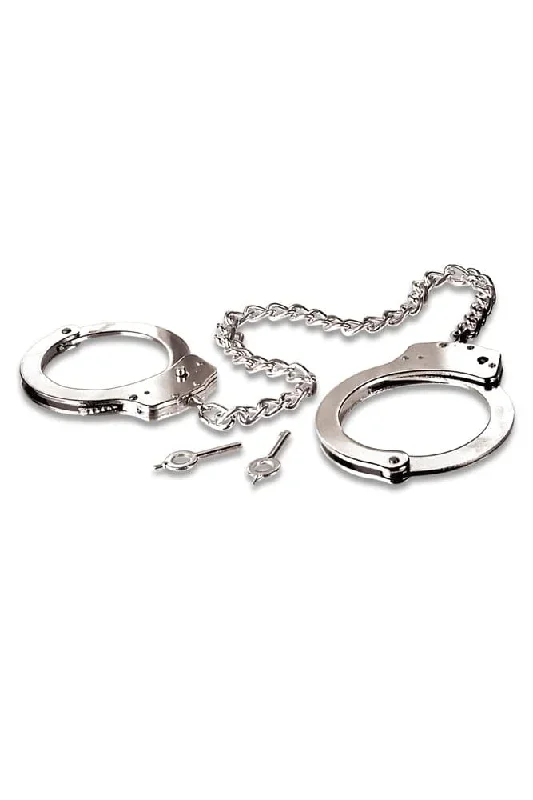 Pipedream - Fetish Fantasy - Metal Leg/Ankle Cuffs - Silver