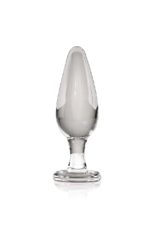 Pipedream - Icicles - No. 26 - Tapered Glass Butt Plug - Clear