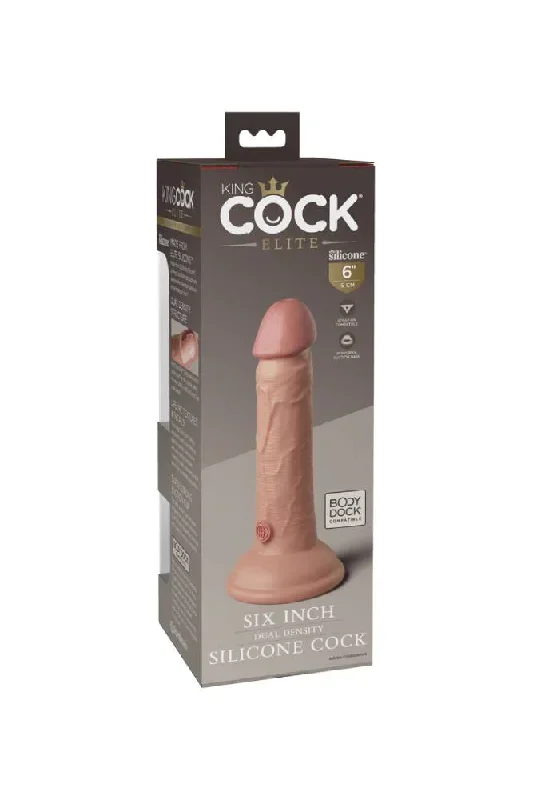 pipedream-king-cock-elite-dual-density-6-silicone-dildo-beige