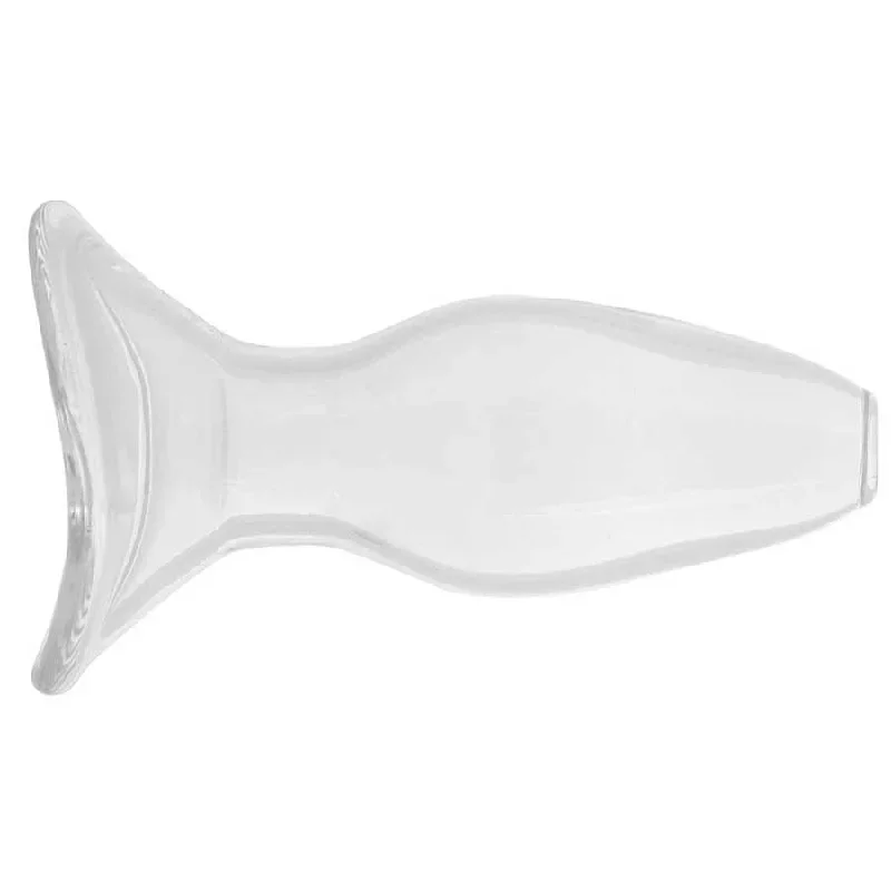 pipedream-products-anal-fantasy-elite-small-anal-gaper-clear-glass-open-tunnel-butt-plug