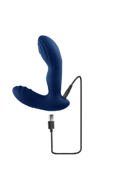 playboy-pleasure-pleaser-warming-tapping-prostate-massager-blue