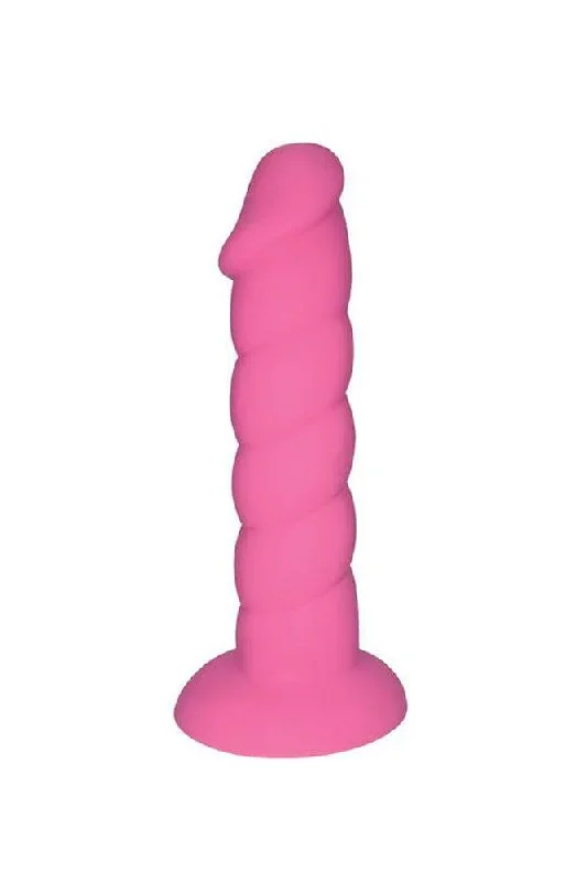 Rock Candy Toys - Suga Daddy - 7 Inch Silicone Dildo - Pink