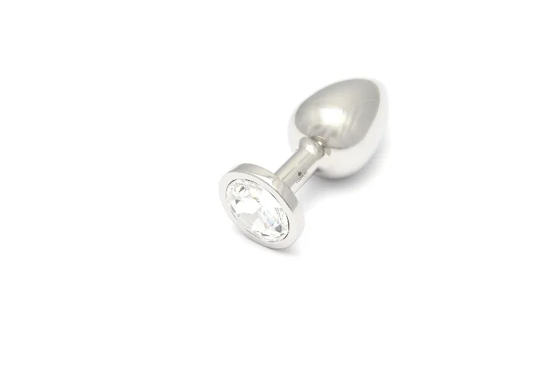 rosebuds-stainless-steel-butt-plug-clear-swarovski-crystal-2-sizes