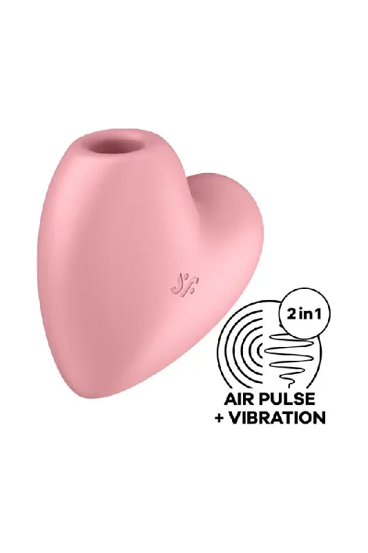 Satisfyer - Cutie Heart Air Pulse Clitoral Stimulator - Pink