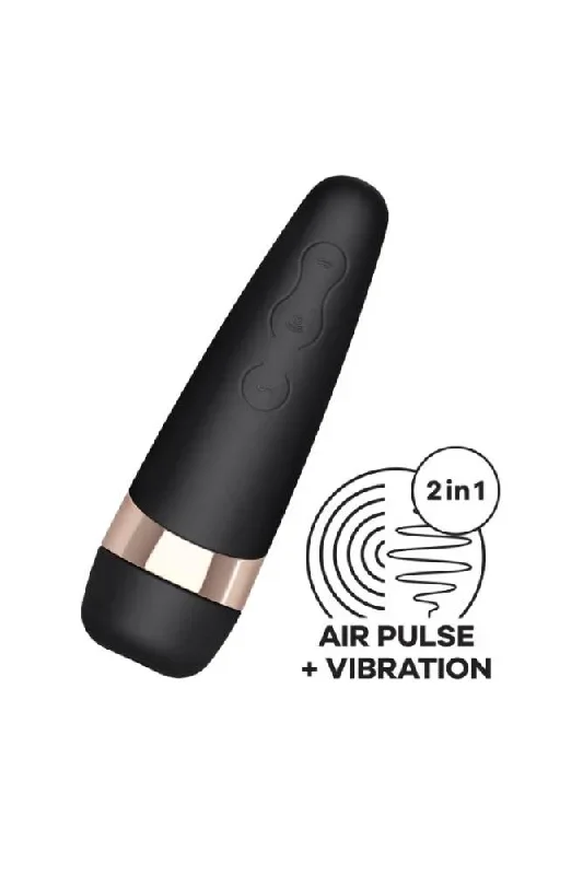 Satisfyer - Pro 3+ Air Pulse Clitoral Stimulator - Black