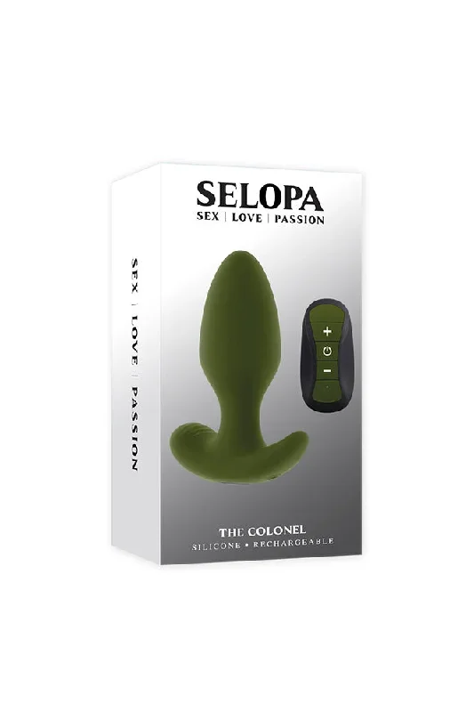 selopa-the-colonel-remote-controlled-butt-plug-green