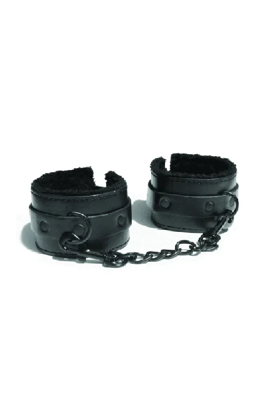 Sex & Mischief - Shadow Fur Handcuffs - Black