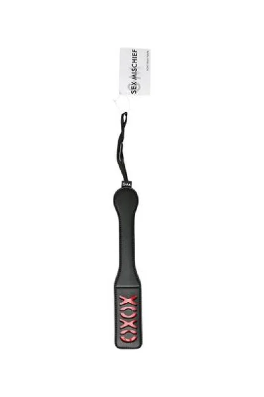 Sex & Mischief - XOXO Paddle - Black/Red