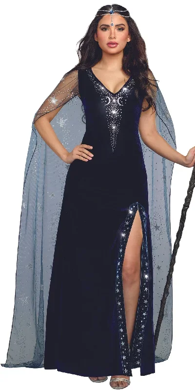 Sexy Sorceress Dramatic Velvet Women's Costume