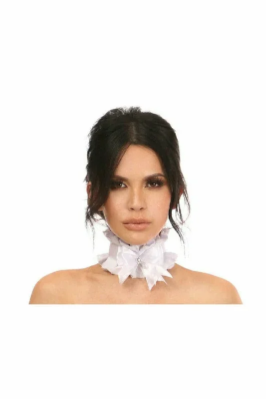 Sexy White Lace Costume Choker