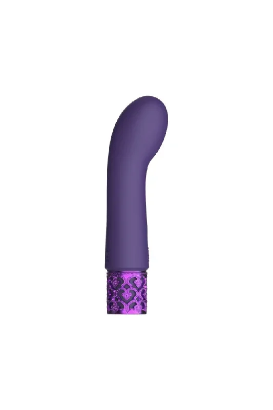 Shots - Royal Gems - Bijou Rechargeable Silicone Bullet Vibrator - Purple