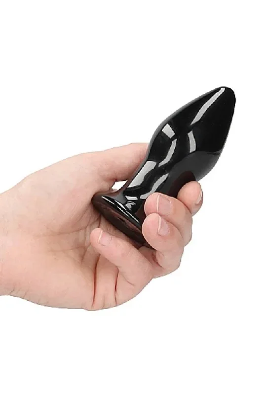 shots-toys-chrystalino-stretchy-vibrating-glass-anal-plug-with-suction-cup-remote-black