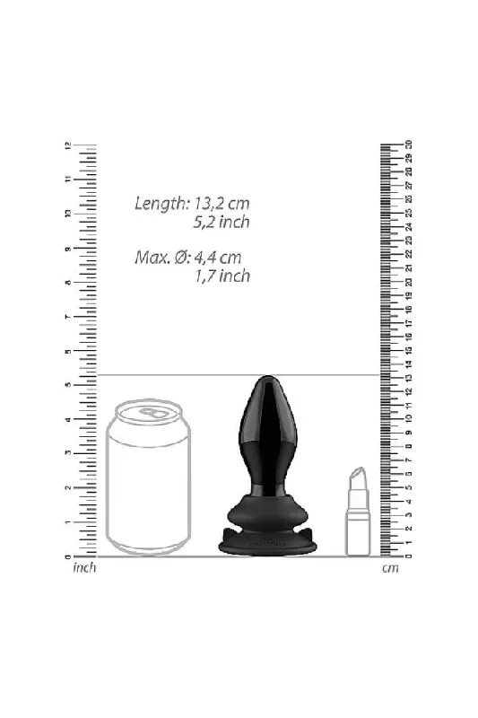 shots-toys-chrystalino-stretchy-vibrating-glass-anal-plug-with-suction-cup-remote-black