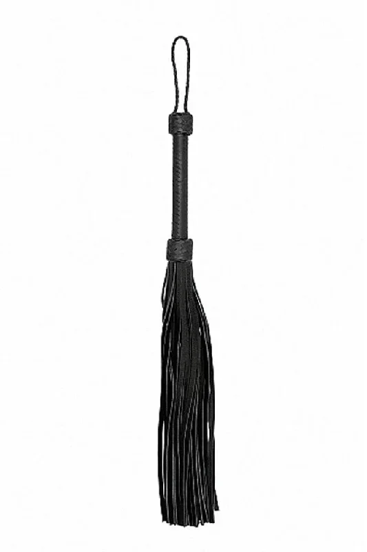 Shots Toys - Pain - Heavy Leather Tail Flogger - Black