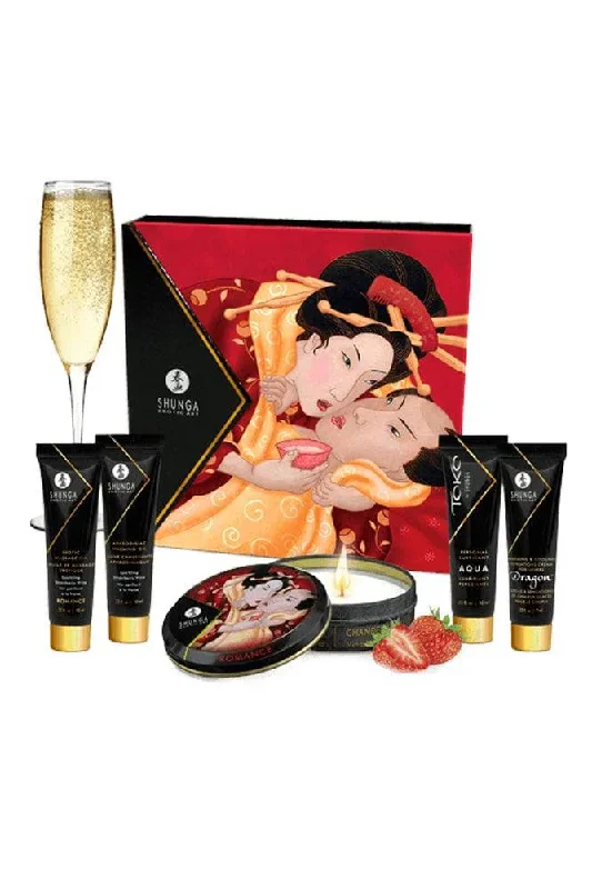 Shunga - Geisha's Secrets Couples Romance Kit - Strawberry Wine