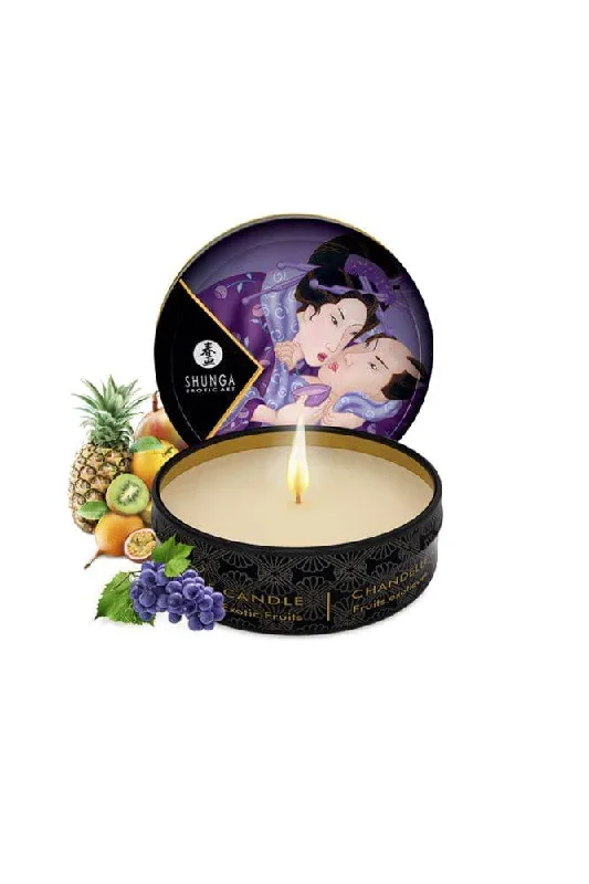 Shunga - Mini Massage Oil Candle - 1oz - Exotics Fruit