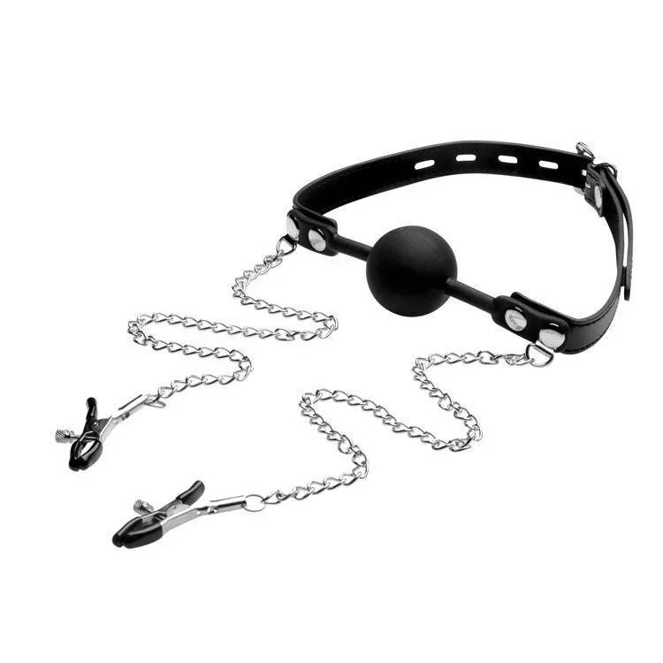 silicone-ball-gag-with-nipple-clamps