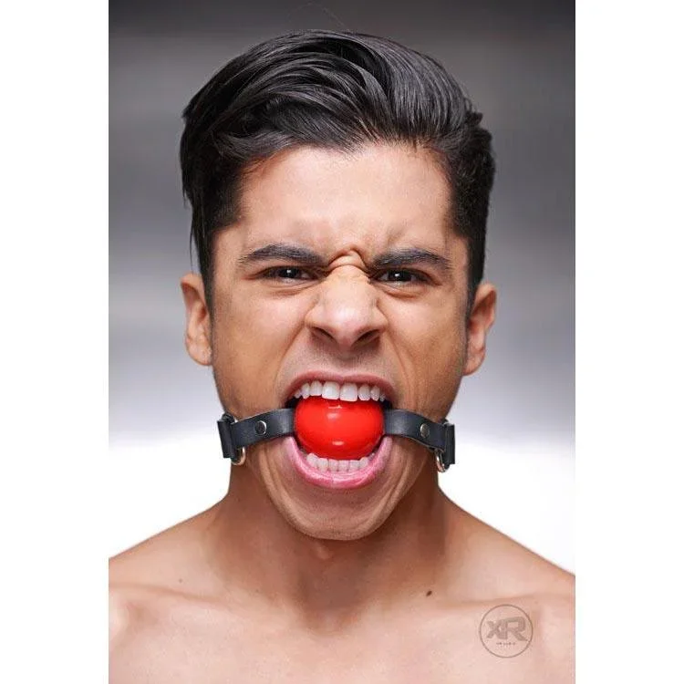 Silicone Ball Gags with Leather Straps