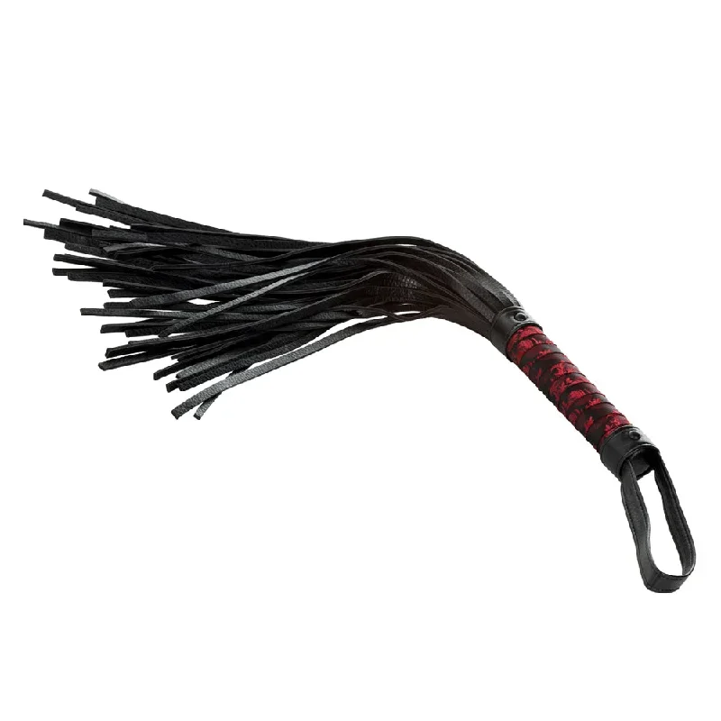 Scandal Faux Leather & Brocade Flogger