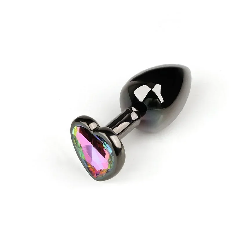 space-black-rainbow-jeweled-metal-plug-3-piece-set