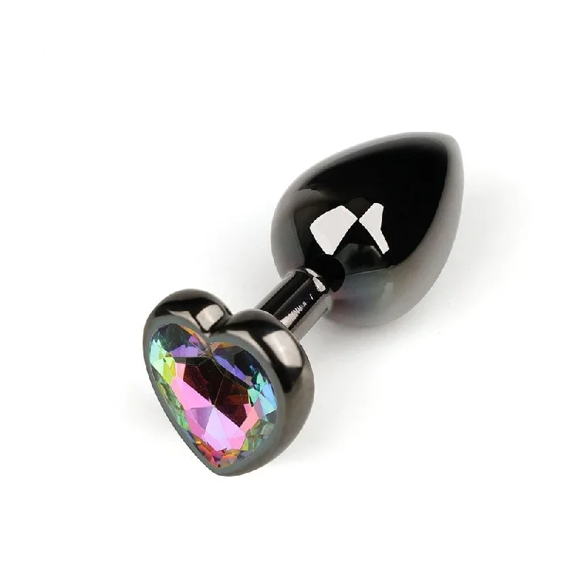 space-black-rainbow-jeweled-metal-plug-3-piece-set