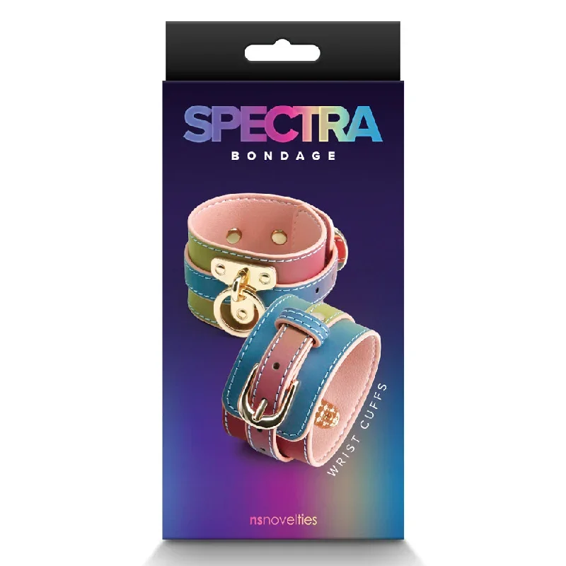 spectra-bondage-petite-rainbow-faux-leather-wrist-cuffs