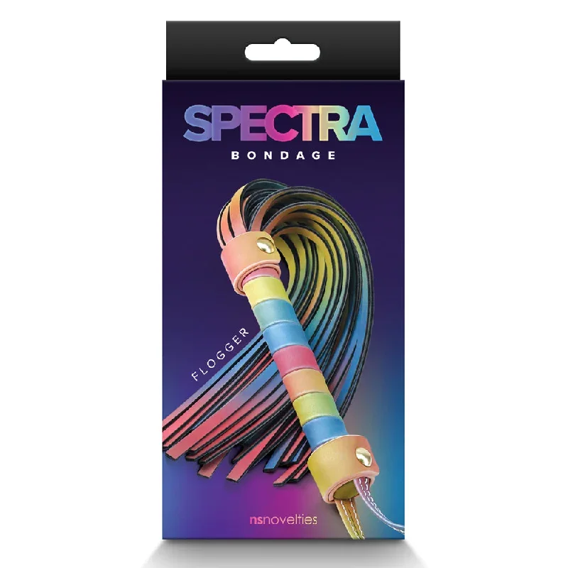 spectra-bondage-rainbow-faux-leather-flogger