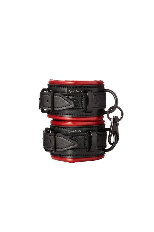 Sportsheets - Saffron Handcuffs - Black/Red