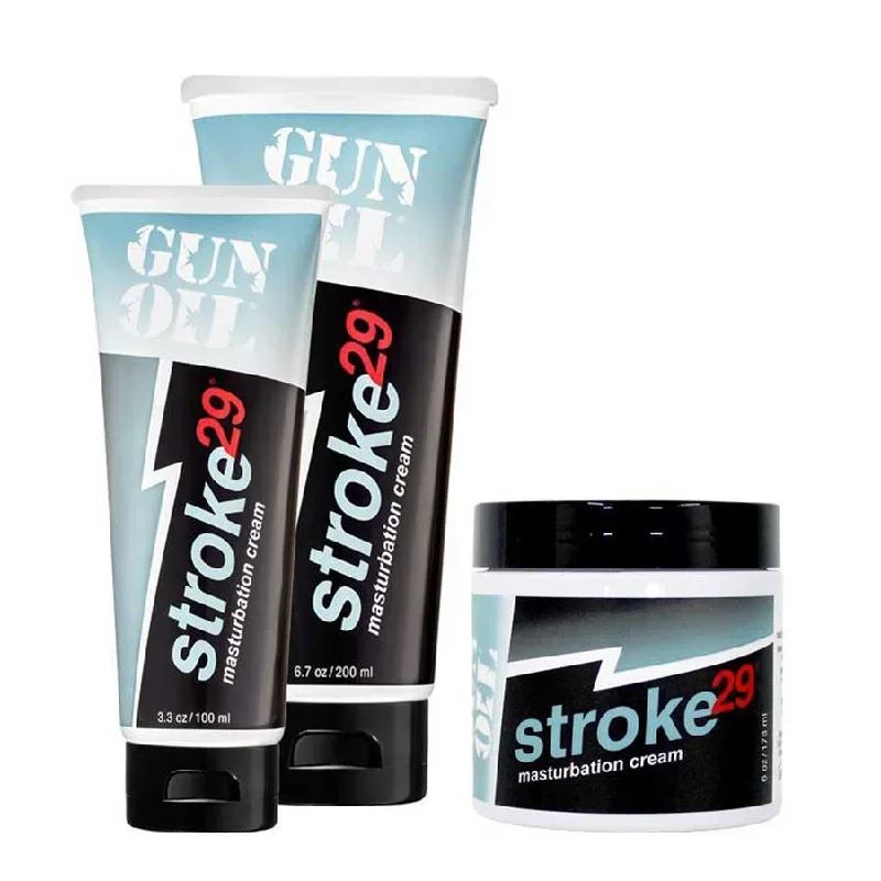 Stroke 29 Male Masturbation Cream Lube by Gun Oil Lubricants