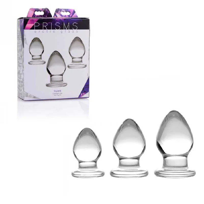 trinity-vibes-triplets-3-piece-glass-anal-plug-kit