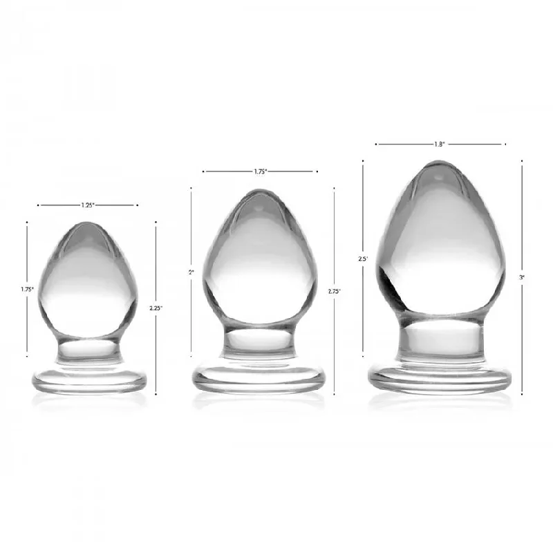 trinity-vibes-triplets-3-piece-glass-anal-plug-kit