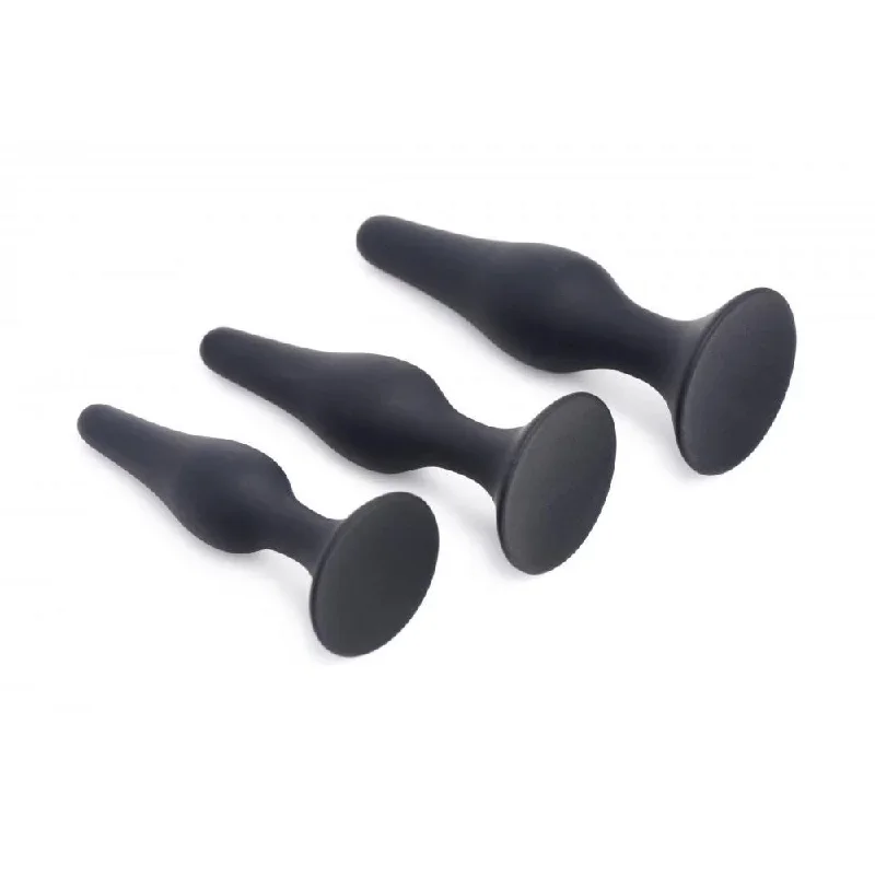 triple-spire-tapered-silicone-anal-trainer-set