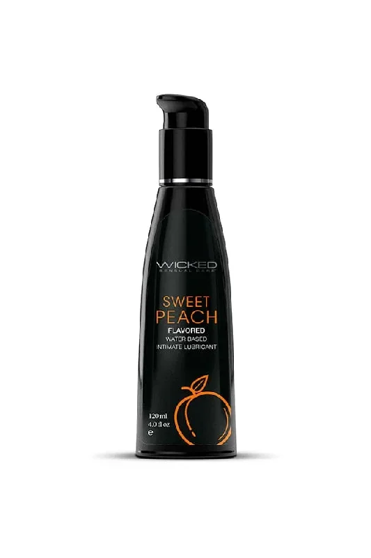 Wicked Sensual Care - Aqua Flavoured Lubricant - Sweet Peach - 4oz