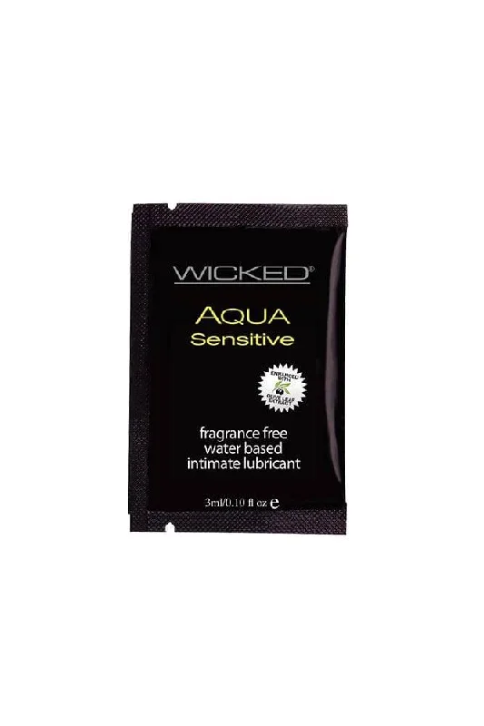 Wicked Sensual Care - Aqua Sensitive Water Based Lubricant - 3ml Foil Packet