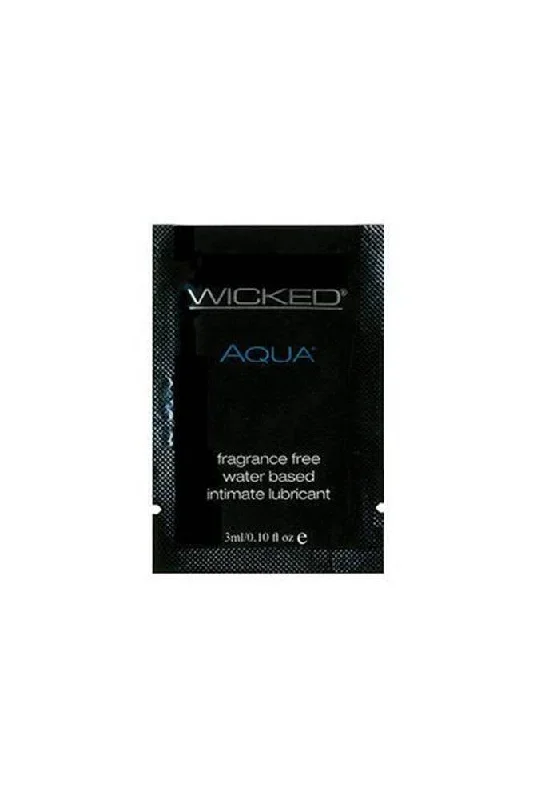 Wicked Sensual Care - Aqua Water Based Lubricant - 3ml Foil Packet