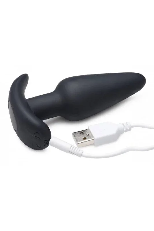 xr-brands-bang-remote-control-21x-vibrating-silicone-butt-plug-black