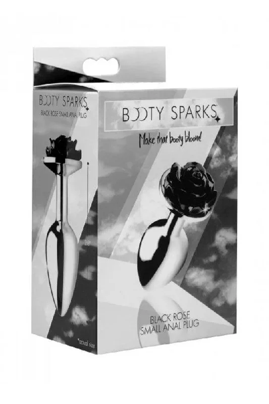 xr-brands-booty-sparks-black-rose-anal-plug-small