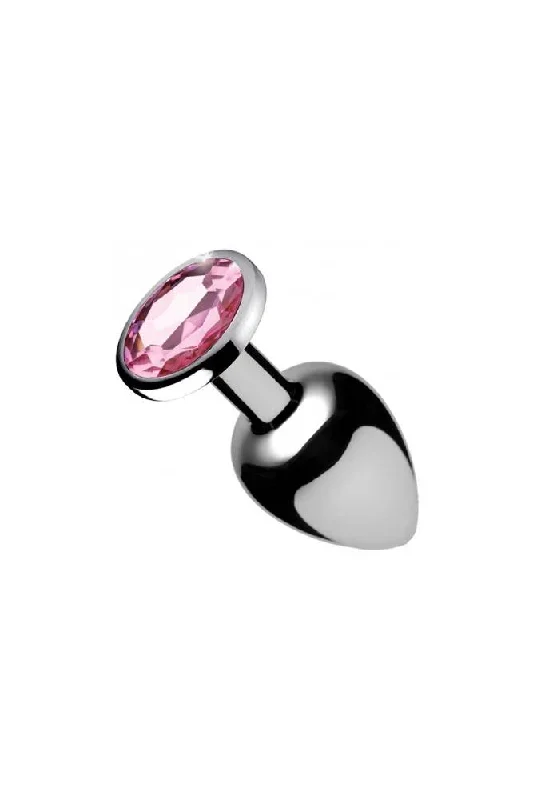 XR Brands - Booty Sparks - Pink Gem Anal Plug- Medium