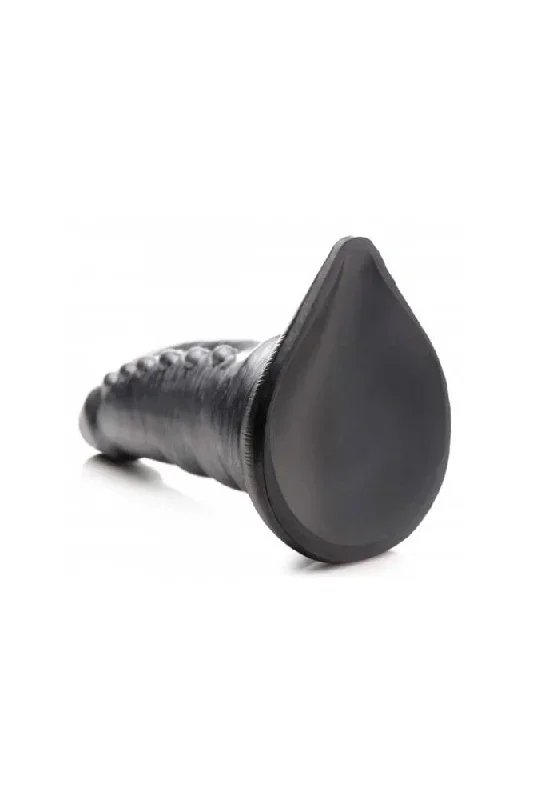 xr-brands-creature-cocks-beastly-tapered-bumpy-silicone-dildo-silver