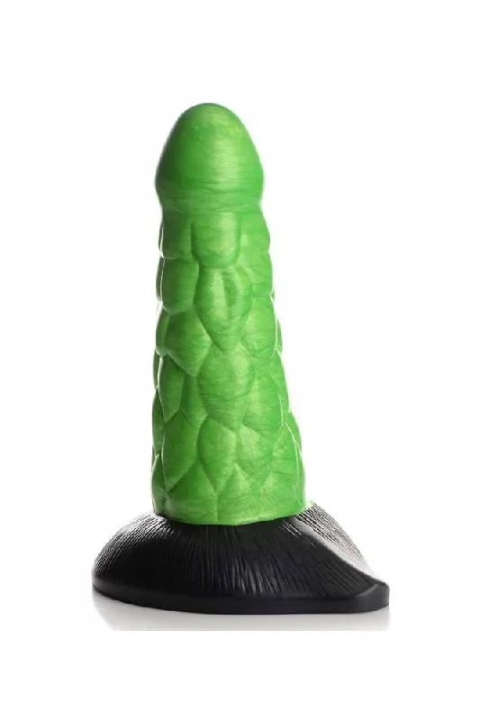 XR Brands - Creature Cocks - Radioactive Reptile Thick Silicone Dildo - Green