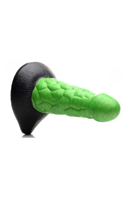 xr-brands-creature-cocks-radioactive-reptile-thick-silicone-dildo-green