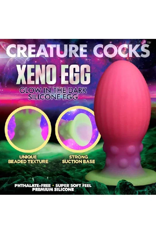 xr-brands-creature-cocks-xl-xeno-egg-glow-in-the-dark-silicone-egg-multicolour