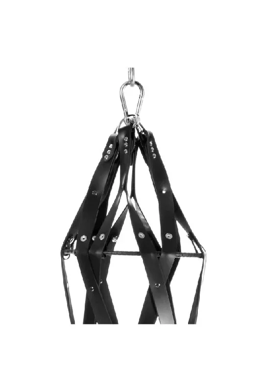 xr-brands-master-series-hanging-rubber-strap-cage-black