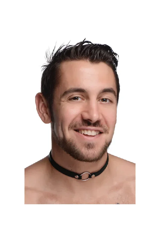 xr-brands-master-series-sex-pet-slim-black-leather-collar-with-o-ring