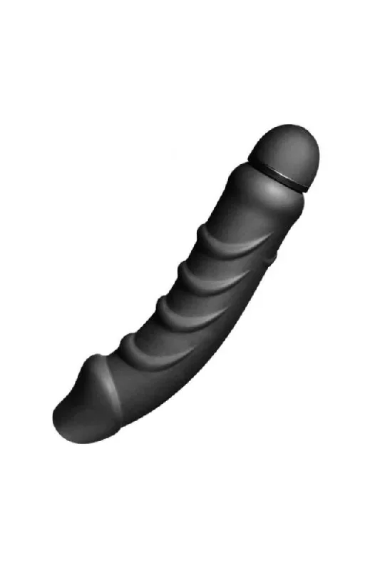 XR Brands - Tom of Finland - 9.5 Inch 5 Speed Silicone P-Spot Vibe - Black