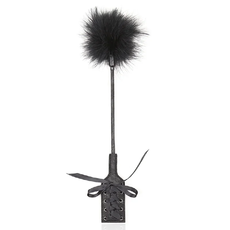 Yiwu Dual-Ended Feather Tickler & Lace Riding Crop