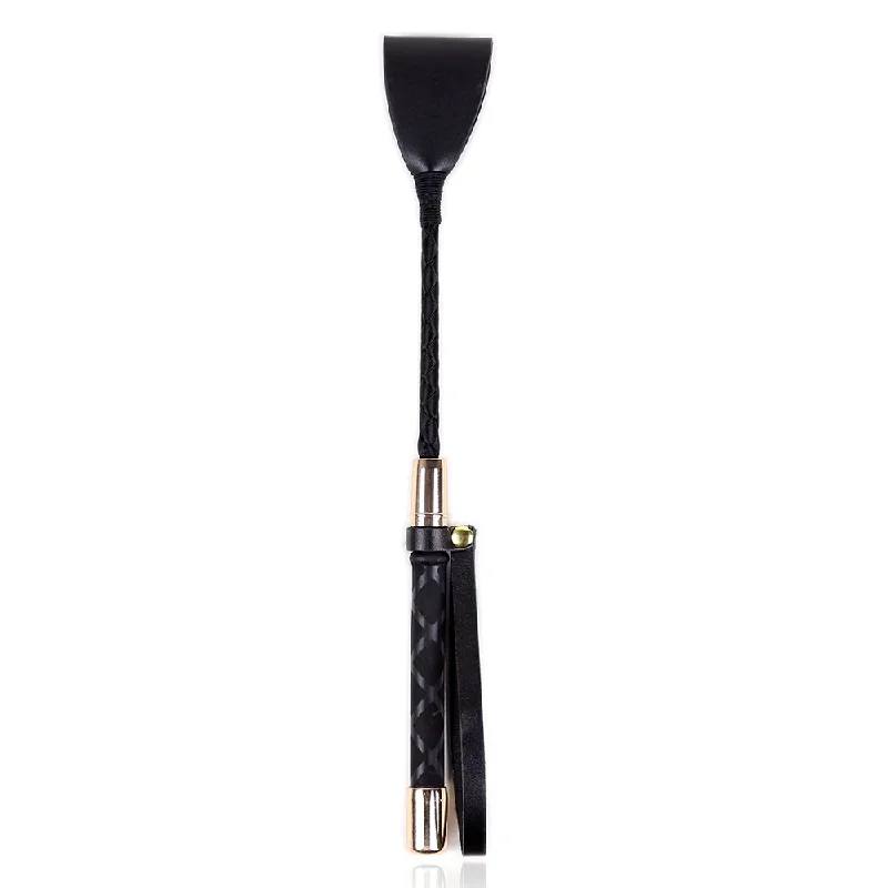 Yiwu Faux Leather Gold Tipped Mini Riding Crop