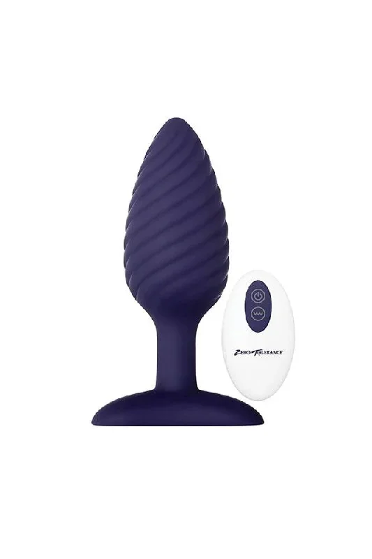 Zero Tolerance - Wicked Twister Vibrating Remote Butt Plug - Purple