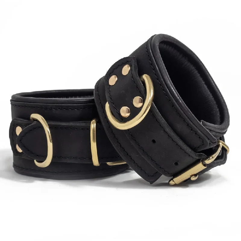 zorba-calfskin-lambskin-leather-wrist-cuffs-with-gold-chain