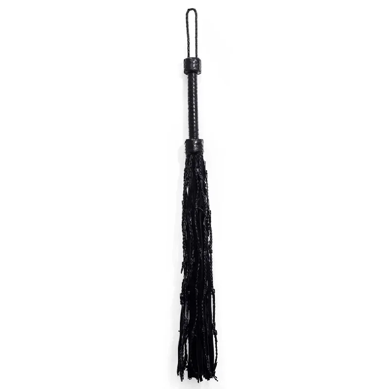 Zorba Leather 30"" Polished Suede & Barbed Tail Flogger